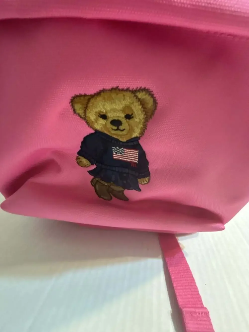 Polo Ralph Lauren Pink Polo Bear Backpack